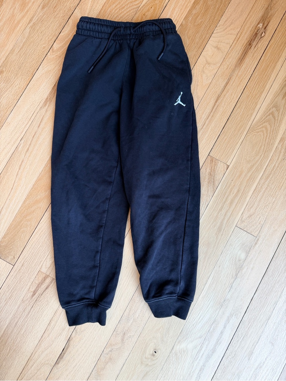 Nike Jordan Kids Black Sweatpants with White Jumpman